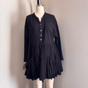 Free People Black Mini Dress